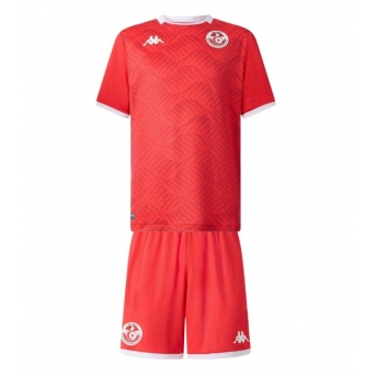 Billige Fotballdrakt Tunisia Replika Hjemmedraktsett Barn VM 2026 Kortermet (med bukser)